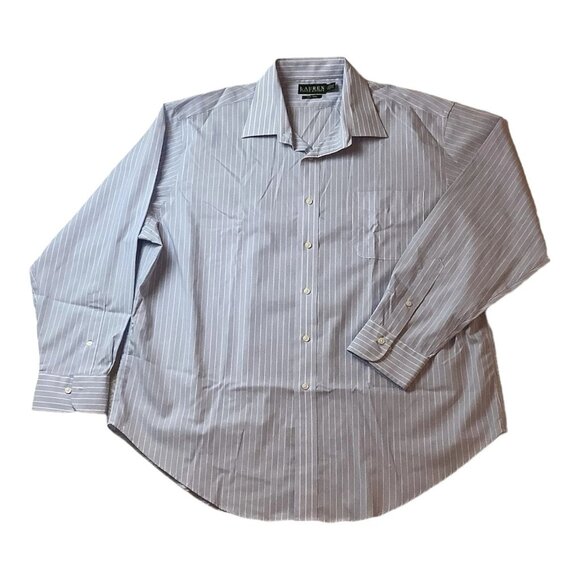 Lauren Ralph Lauren Men's Size 17.5-34/35 Regular Fit Non Iron 100% Cotton - Picture 2 of 8